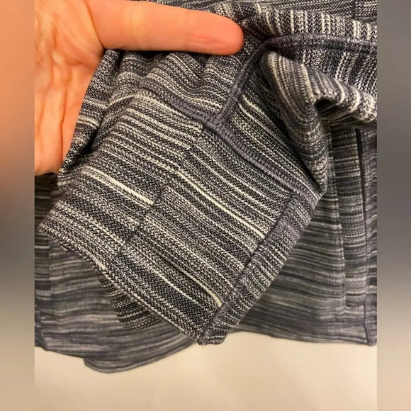 Lululemon Hooded Define Jacket Nulu Heathered Black & White Size 8 - Picture 7 of 9